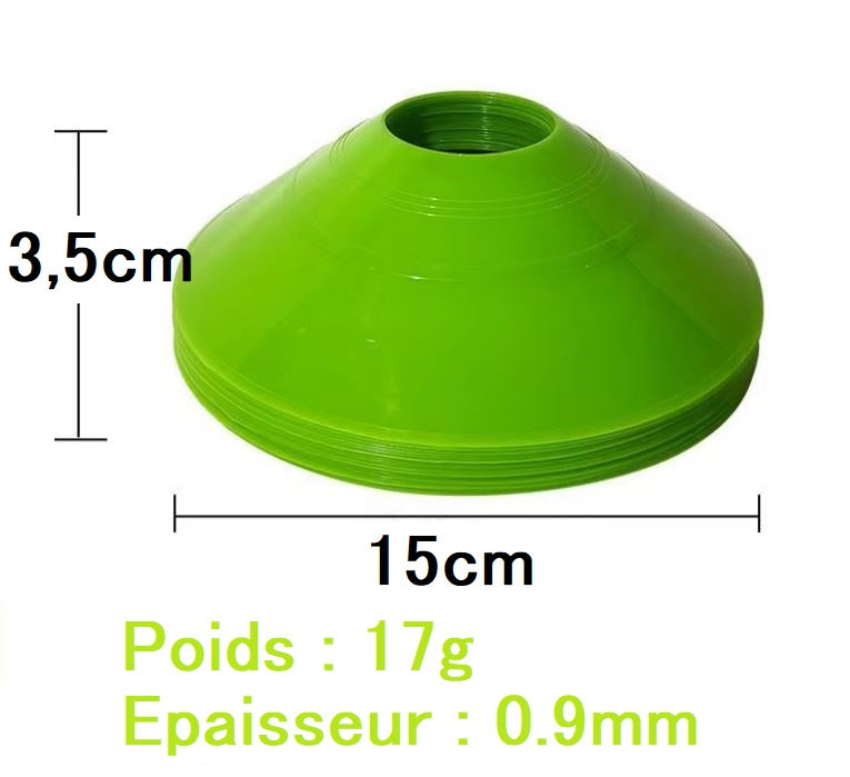 Set de 10 Coupelles / Cônes d'entraînement