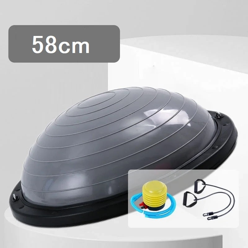 Bosu - Demi-Sphère d'Equilibre avec sangles, poignées et pompe - 58cm